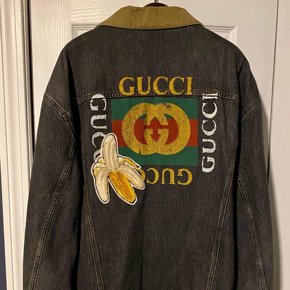 Gucci denim jacket worn 5x like new